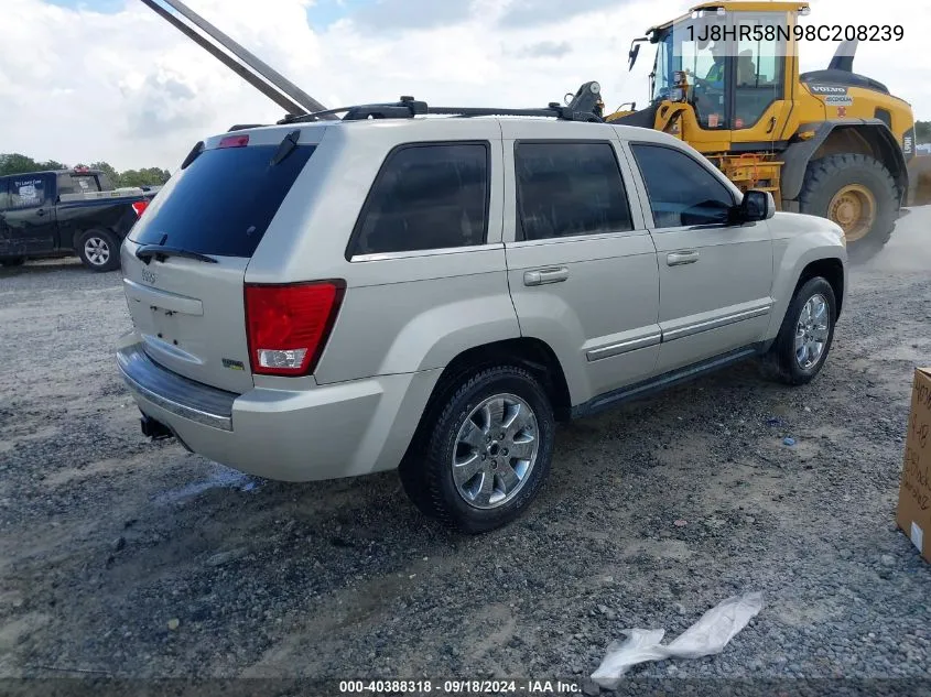 1J8HR58N98C208239 2008 Jeep Grand Cherokee Limited