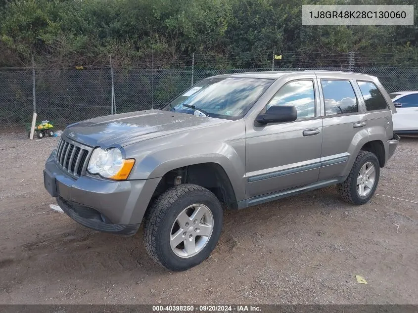 2008 Jeep Grand Cherokee Laredo VIN: 1J8GR48K28C130060 Lot: 40398250