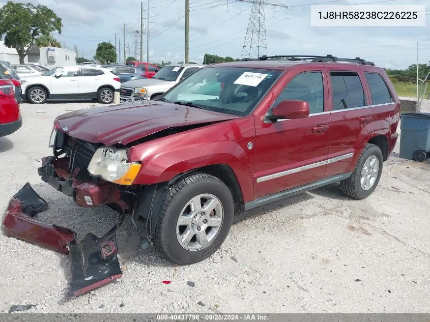 1J8HR58238C226225 2008 Jeep Grand Cherokee Limited