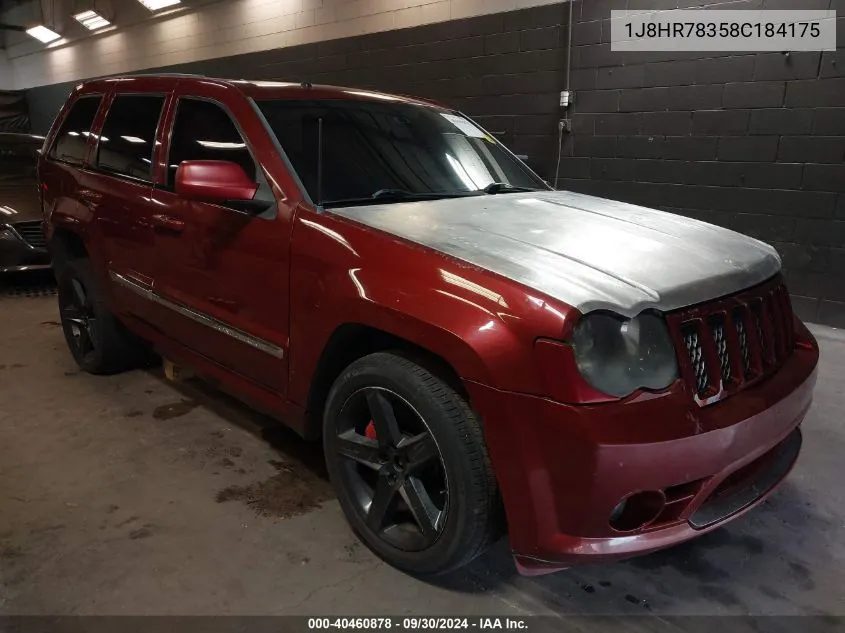 2008 Jeep Grand Cherokee Srt8 VIN: 1J8HR78358C184175 Lot: 40460878