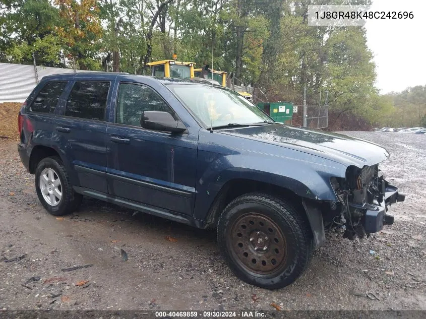 1J8GR48K48C242696 2008 Jeep Grand Cherokee Laredo