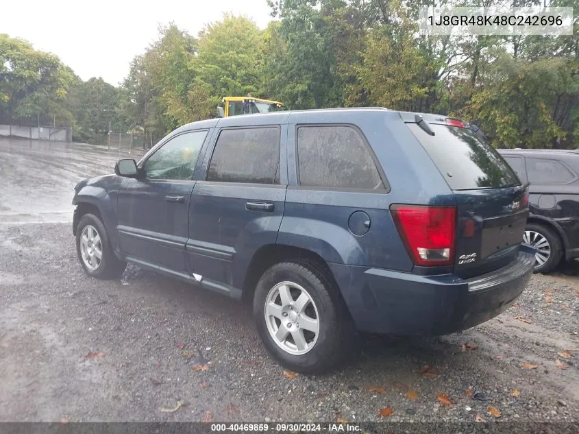 1J8GR48K48C242696 2008 Jeep Grand Cherokee Laredo