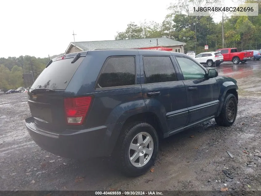 2008 Jeep Grand Cherokee Laredo VIN: 1J8GR48K48C242696 Lot: 40469859