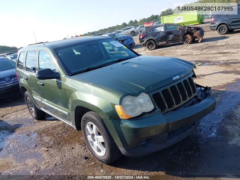 2008 Jeep Grand Cherokee Laredo VIN: 1J8GS48K28C107995 Lot: 40478920