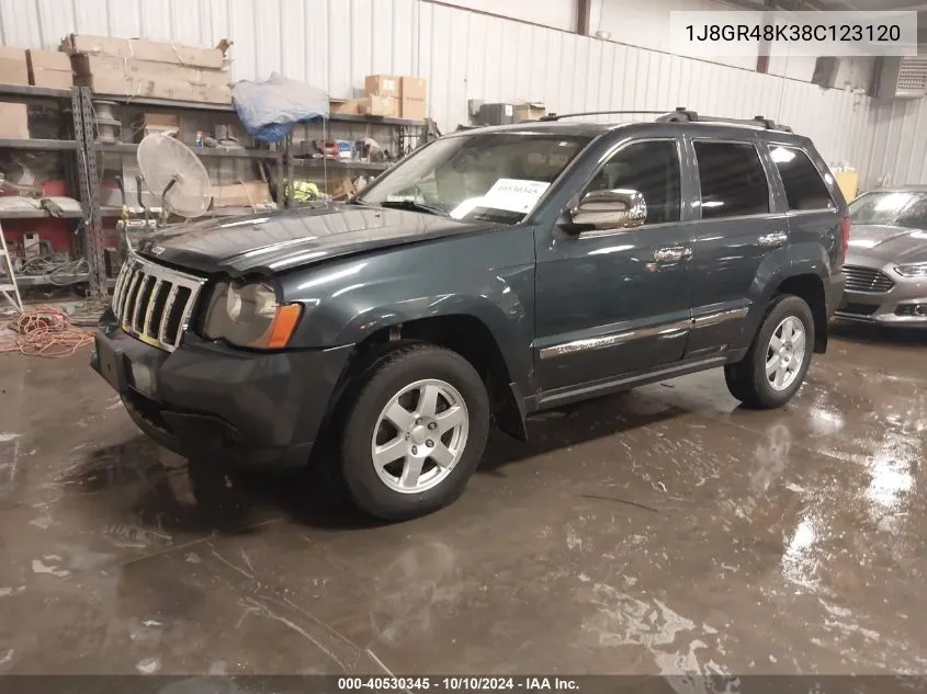 2008 Jeep Grand Cherokee Laredo VIN: 1J8GR48K38C123120 Lot: 40530345