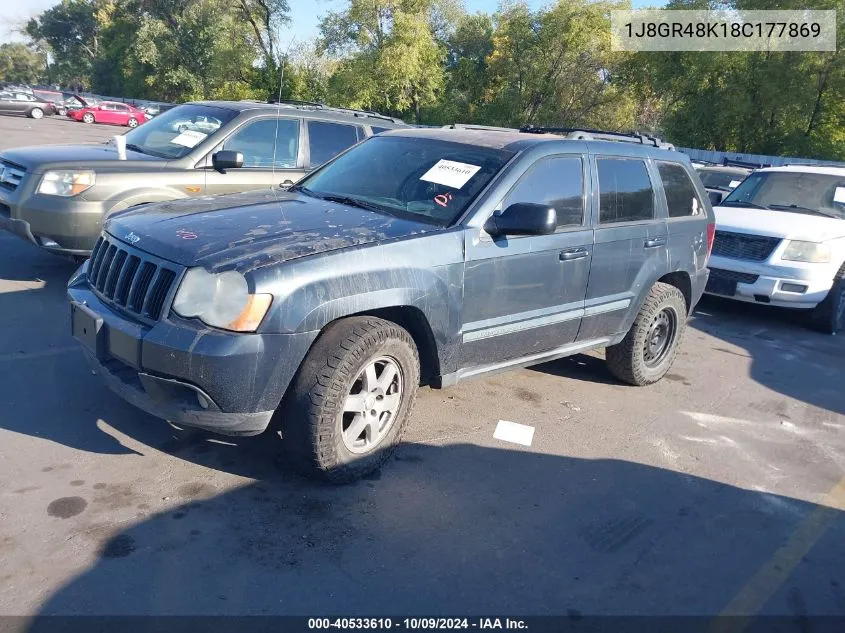 2008 Jeep Grand Cherokee Laredo VIN: 1J8GR48K18C177869 Lot: 40533610