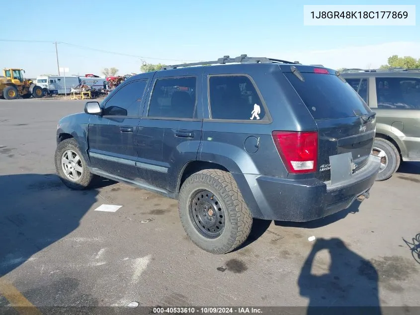 2008 Jeep Grand Cherokee Laredo VIN: 1J8GR48K18C177869 Lot: 40533610