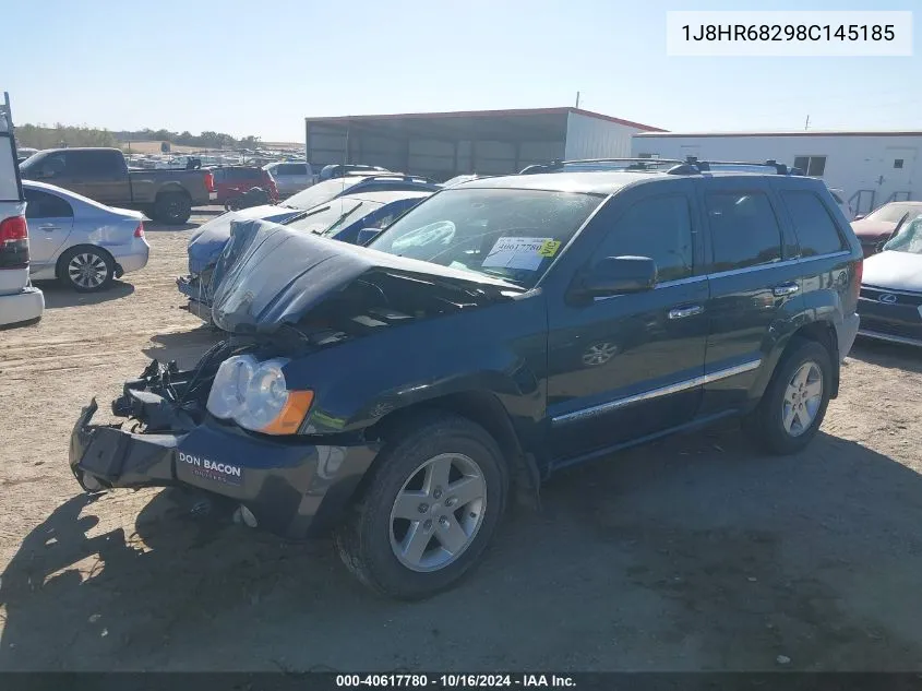 2008 Jeep Grand Cherokee Overland VIN: 1J8HR68298C145185 Lot: 40617780