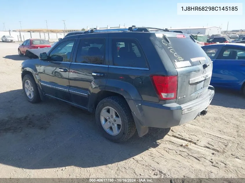 2008 Jeep Grand Cherokee Overland VIN: 1J8HR68298C145185 Lot: 40617780