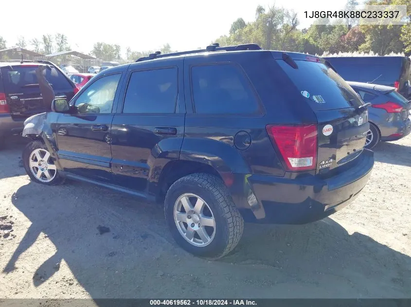 2008 Jeep Grand Cherokee Laredo VIN: 1J8GR48K88C233337 Lot: 40619562