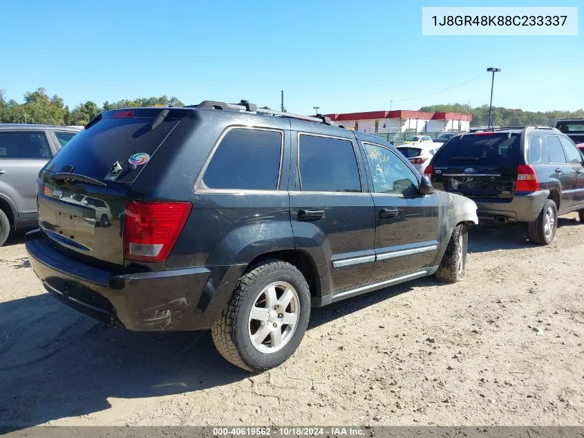 2008 Jeep Grand Cherokee Laredo VIN: 1J8GR48K88C233337 Lot: 40619562