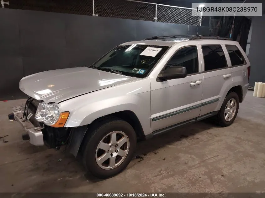 2008 Jeep Grand Cherokee Laredo VIN: 1J8GR48K08C238970 Lot: 40639692