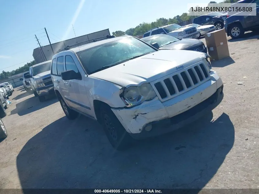 2008 Jeep Grand Cherokee Laredo VIN: 1J8HR48NX8C156808 Lot: 40649005