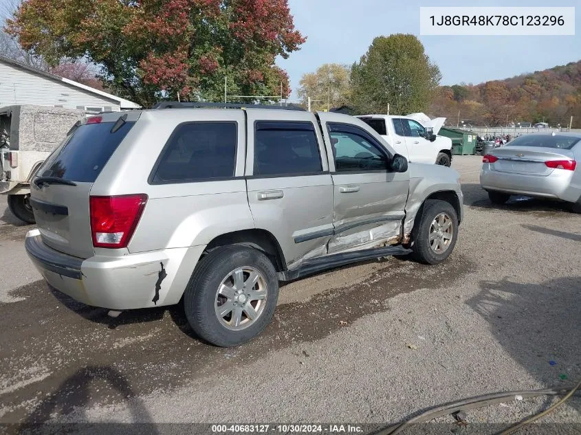 2008 Jeep Grand Cherokee Laredo VIN: 1J8GR48K78C123296 Lot: 40683127