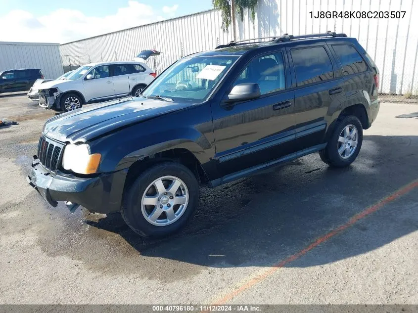 1J8GR48K08C203507 2008 Jeep Grand Cherokee Laredo