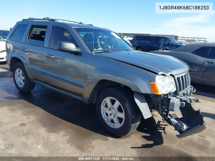 2008 Jeep Grand Cherokee Laredo VIN: 1J8GR48K68C188253 Lot: 40817238