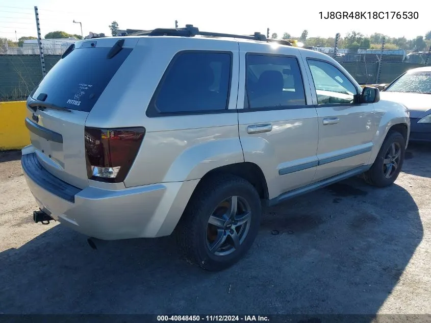 1J8GR48K18C176530 2008 Jeep Grand Cherokee Laredo