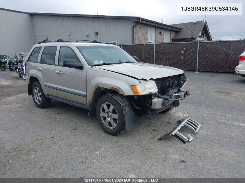 2009 Jeep Grand Cherokee Laredo VIN: 1J8GR48K39C534146 Lot: 12117018