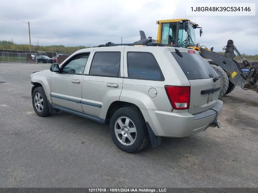 2009 Jeep Grand Cherokee Laredo VIN: 1J8GR48K39C534146 Lot: 12117018