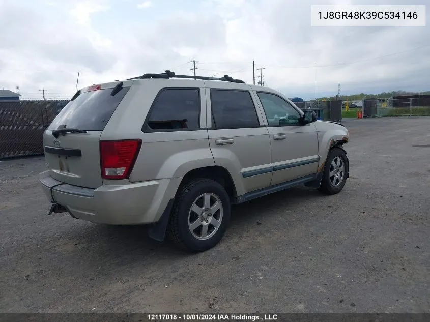 2009 Jeep Grand Cherokee Laredo VIN: 1J8GR48K39C534146 Lot: 12117018