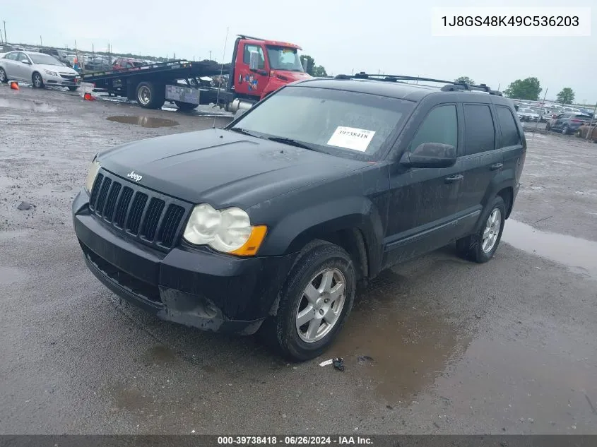 2009 Jeep Grand Cherokee Laredo VIN: 1J8GS48K49C536203 Lot: 39738418