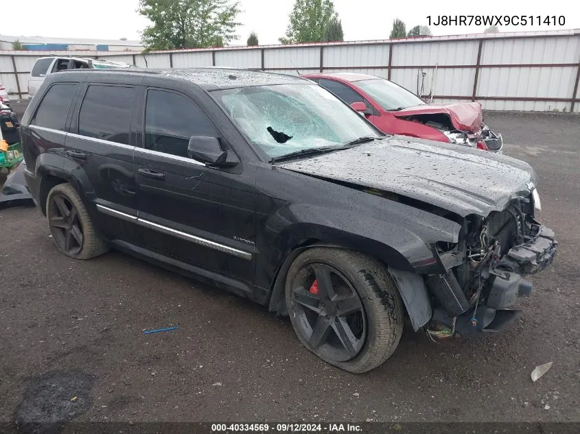 1J8HR78WX9C511410 2009 Jeep Grand Cherokee Srt-8