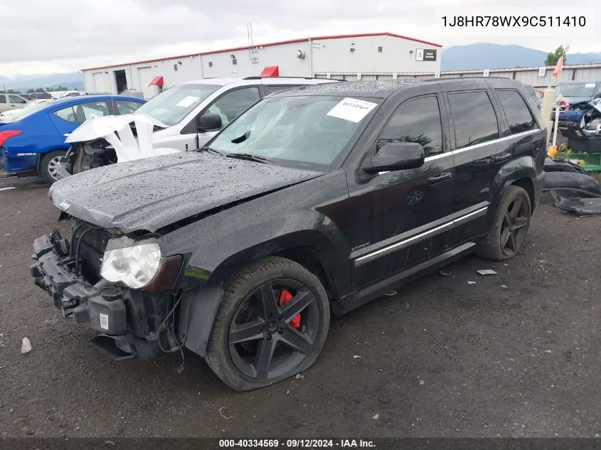 2009 Jeep Grand Cherokee Srt-8 VIN: 1J8HR78WX9C511410 Lot: 40334569