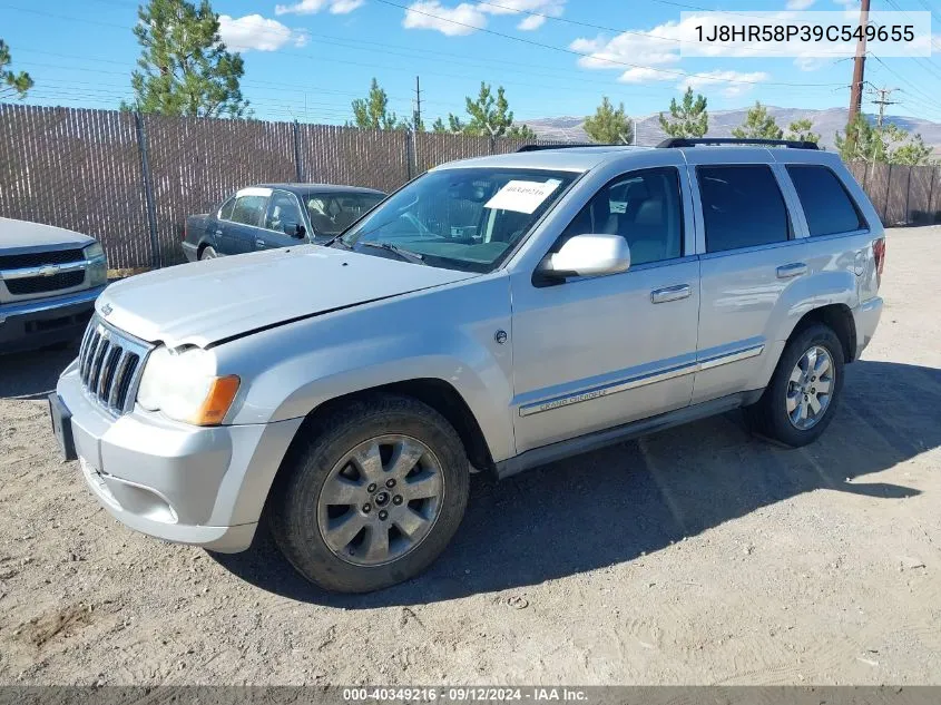 2009 Jeep Grand Cherokee Limited VIN: 1J8HR58P39C549655 Lot: 40349216