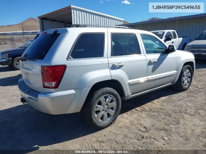 2009 Jeep Grand Cherokee Limited VIN: 1J8HR58P39C549655 Lot: 40349216