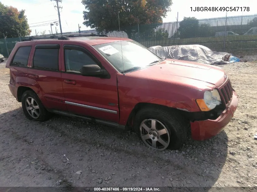 2009 Jeep Grand Cherokee Laredo VIN: 1J8GR48K49C547178 Lot: 40367486