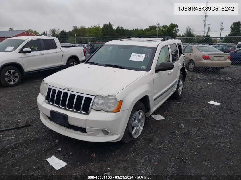 2009 Jeep Grand Cherokee Laredo VIN: 1J8GR48K89C516242 Lot: 40381155