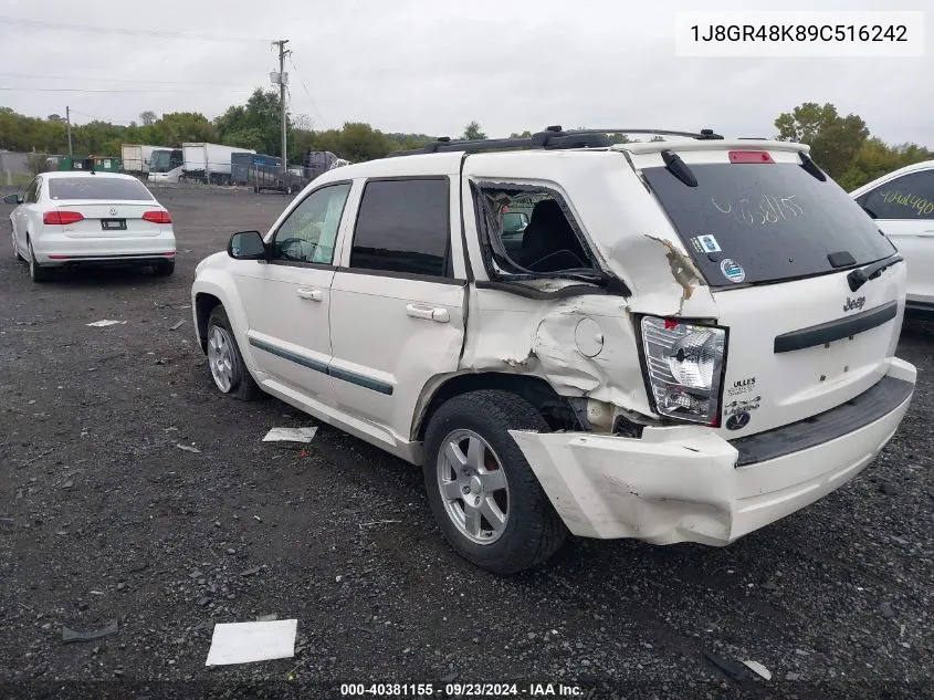 1J8GR48K89C516242 2009 Jeep Grand Cherokee Laredo