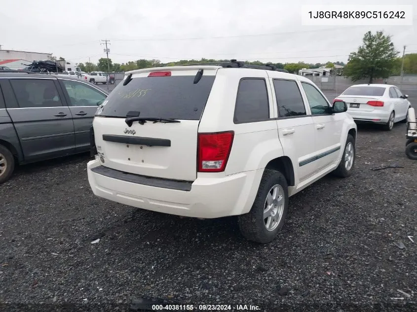 1J8GR48K89C516242 2009 Jeep Grand Cherokee Laredo