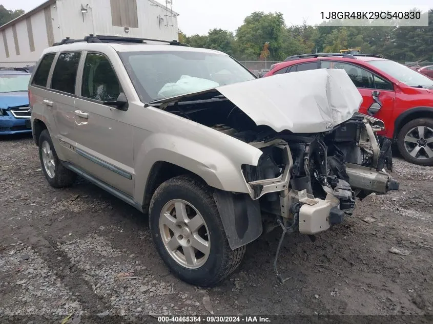 1J8GR48K29C540830 2009 Jeep Grand Cherokee Laredo