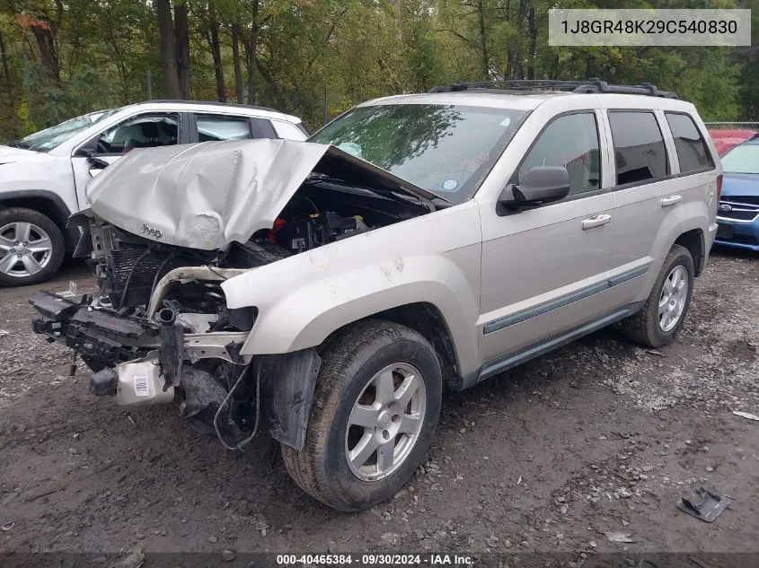 2009 Jeep Grand Cherokee Laredo VIN: 1J8GR48K29C540830 Lot: 40465384