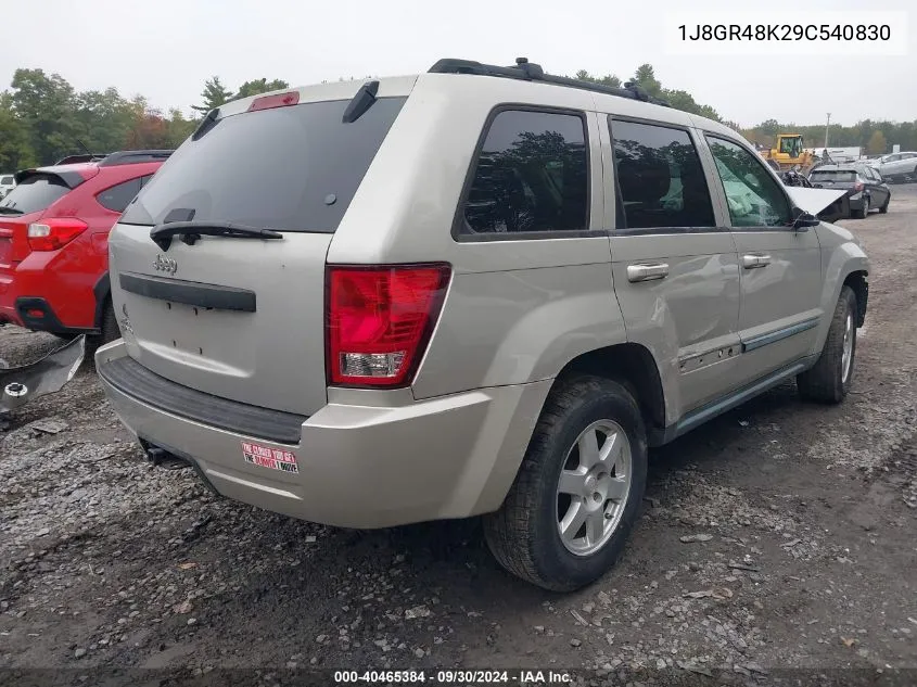 1J8GR48K29C540830 2009 Jeep Grand Cherokee Laredo