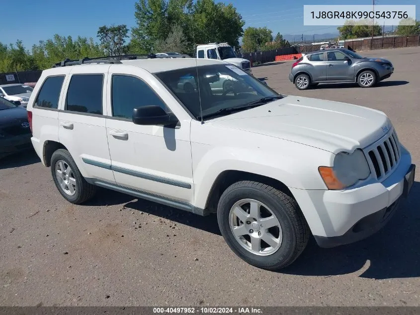 2009 Jeep Grand Cherokee Laredo VIN: 1J8GR48K99C543756 Lot: 40497952