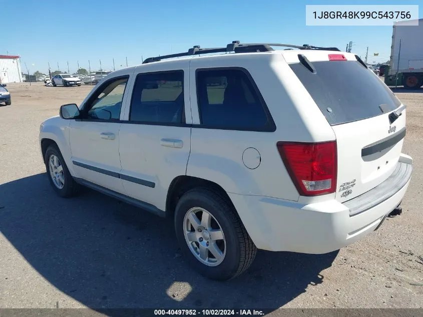 1J8GR48K99C543756 2009 Jeep Grand Cherokee Laredo