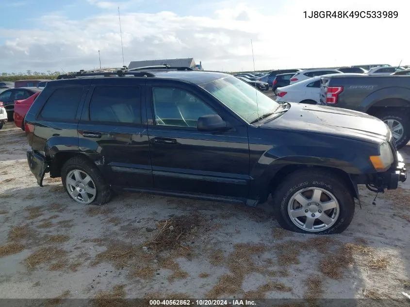 2009 Jeep Grand Cherokee Laredo VIN: 1J8GR48K49C533989 Lot: 40562862