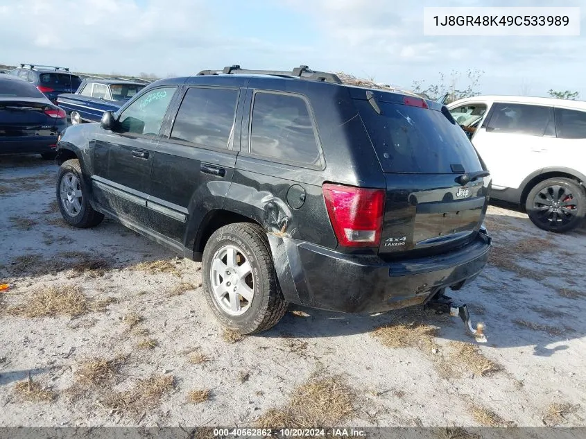 2009 Jeep Grand Cherokee Laredo VIN: 1J8GR48K49C533989 Lot: 40562862