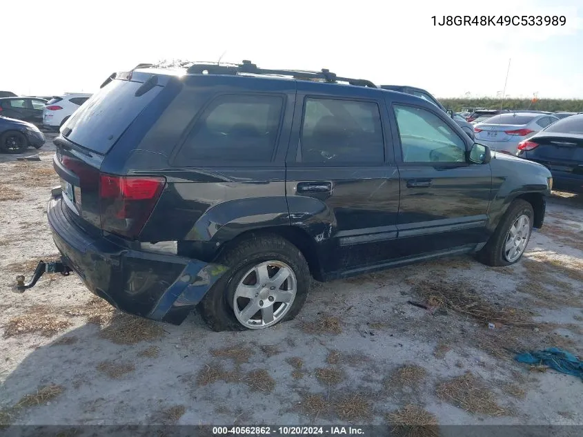 2009 Jeep Grand Cherokee Laredo VIN: 1J8GR48K49C533989 Lot: 40562862