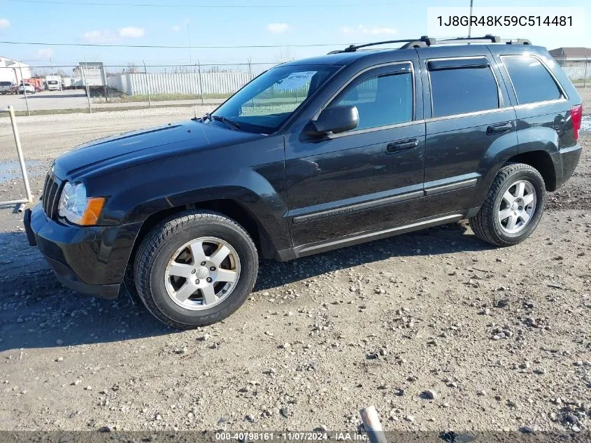 2009 Jeep Grand Cherokee Laredo VIN: 1J8GR48K59C514481 Lot: 40798161