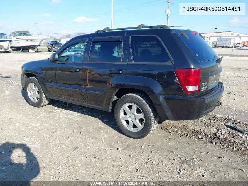 2009 Jeep Grand Cherokee Laredo VIN: 1J8GR48K59C514481 Lot: 40798161