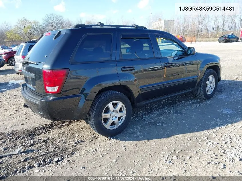 2009 Jeep Grand Cherokee Laredo VIN: 1J8GR48K59C514481 Lot: 40798161