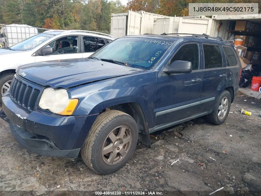 2009 Jeep Grand Cherokee Laredo VIN: 1J8GR48K49C502175 Lot: 40818230