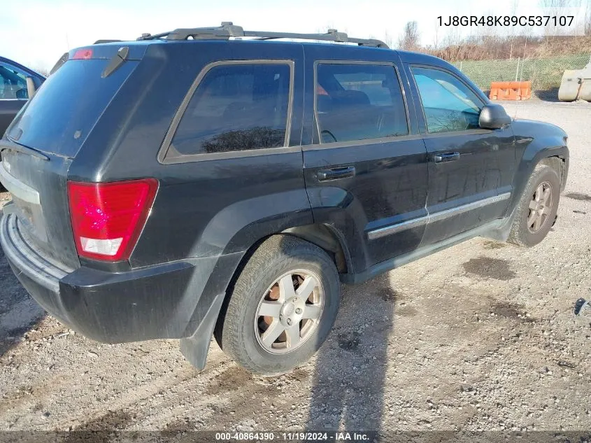 2009 Jeep Grand Cherokee Laredo VIN: 1J8GR48K89C537107 Lot: 40864390