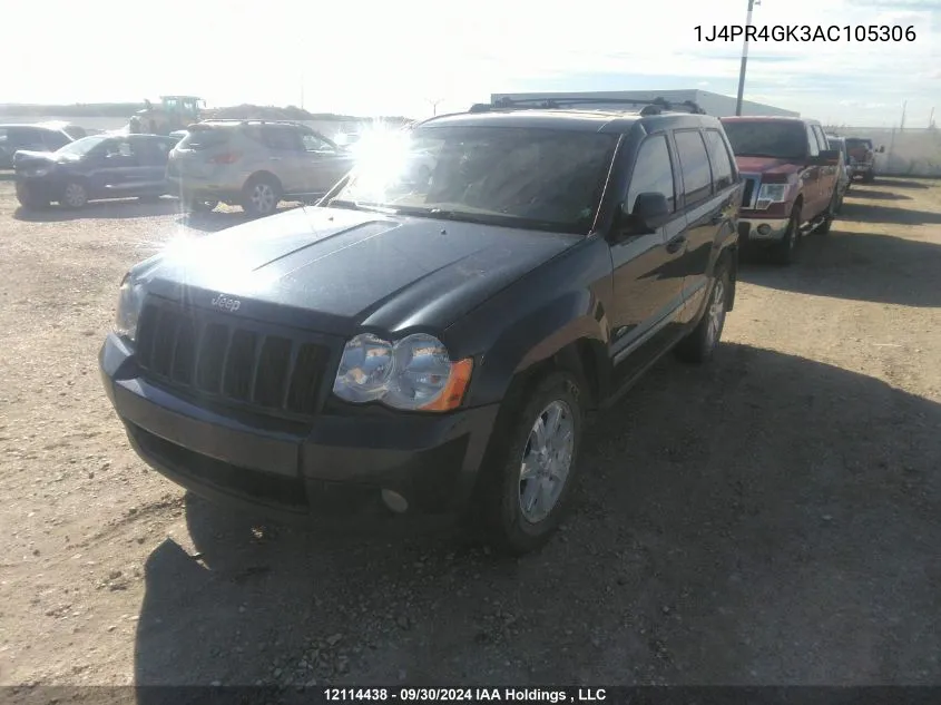 2010 Jeep Grand Cherokee Laredo VIN: 1J4PR4GK3AC105306 Lot: 12114438