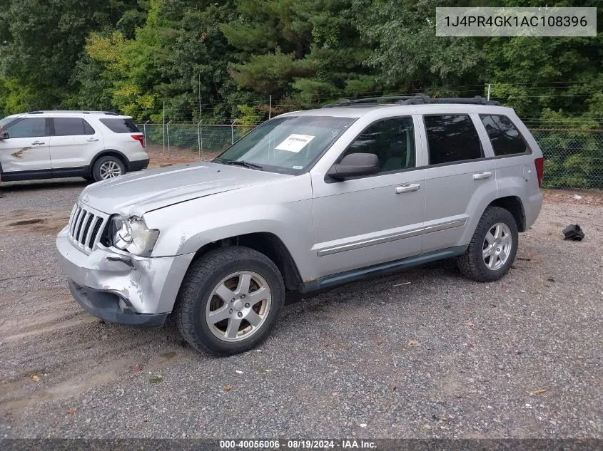 1J4PR4GK1AC108396 2010 Jeep Grand Cherokee Laredo