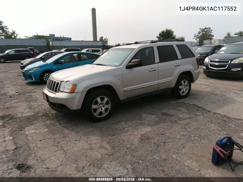 2010 Jeep Grand Cherokee Laredo VIN: 1J4PR4GK1AC117552 Lot: 40099285