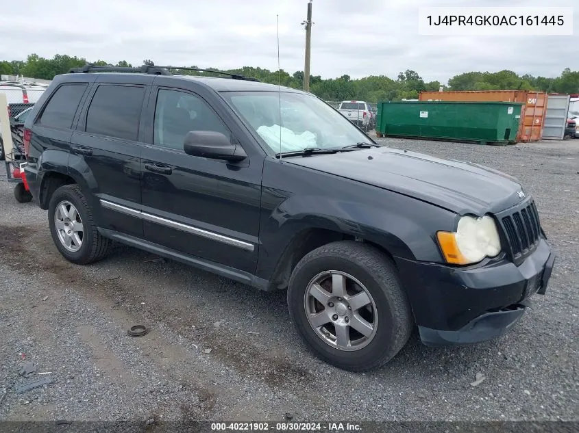 2010 Jeep Grand Cherokee Laredo VIN: 1J4PR4GK0AC161445 Lot: 40221902